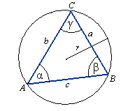 twierdzenie sinus�w, kosinus�w